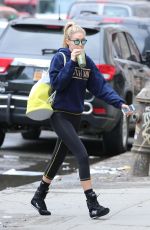 GIGI HADID in Leggings Leaves a Gym in New York 1703