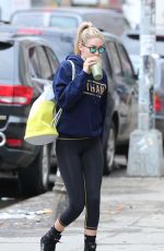 GIGI HADID in Leggings Leaves a Gym in New York 1703