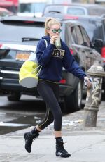 GIGI HADID in Leggings Leaves a Gym in New York 1703