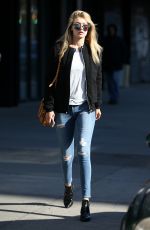 GIGI HADID in Ripped Jeans Out and About in New York 2403