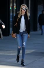 GIGI HADID in Ripped Jeans Out and About in New York 2403
