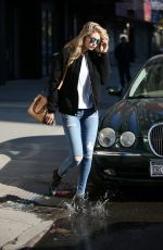 GIGI HADID in Ripped Jeans Out and About in New York 2403