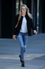GIGI HADID in Ripped Jeans Out and About in New York 2403