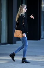 GIGI HADID in Ripped Jeans Out and About in New York 2403