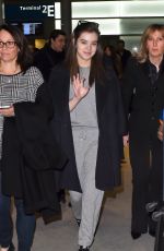 HAILEE STEINFELD at Charles De Gaulle Airport in France