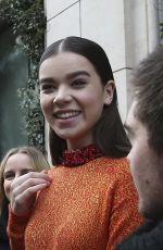 HAILEE STEINFELD at Christian Dior Fashion Show in Paris