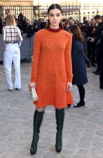 HAILEE STEINFELD at Christian Dior Fashion Show in Paris