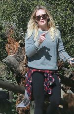 HILARY DUFF at Ttreepeople Park in Beverly Hills