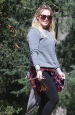 HILARY DUFF at Ttreepeople Park in Beverly Hills