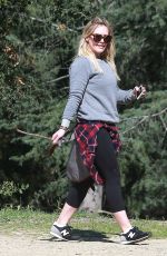 HILARY DUFF at Ttreepeople Park in Beverly Hills