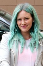 HILARY DUFF Colored Her Hair in Green at Nine Zero One Salon in West Hollywood