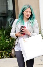 HILARY DUFF Colored Her Hair in Green at Nine Zero One Salon in West Hollywood