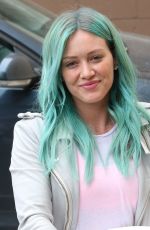 HILARY DUFF Colored Her Hair in Green at Nine Zero One Salon in West Hollywood