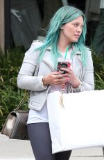 HILARY DUFF Colored Her Hair in Green at Nine Zero One Salon in West Hollywood