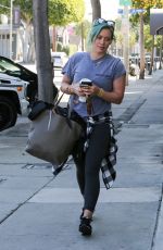 HILARY DUFF Heading to a Gym in West Hollywood 2403