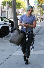 HILARY DUFF Heading to a Gym in West Hollywood 2403
