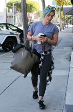 HILARY DUFF Heading to a Gym in West Hollywood 2403