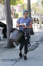 HILARY DUFF Heading to a Gym in West Hollywood 2403