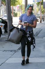 HILARY DUFF Heading to a Gym in West Hollywood 2403