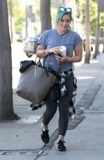 HILARY DUFF Heading to a Gym in West Hollywood 2403