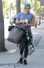 HILARY DUFF Heading to a Gym in West Hollywood 2403