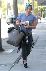 HILARY DUFF Heading to a Gym in West Hollywood 2403