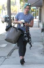 HILARY DUFF Heading to a Gym in West Hollywood 2403