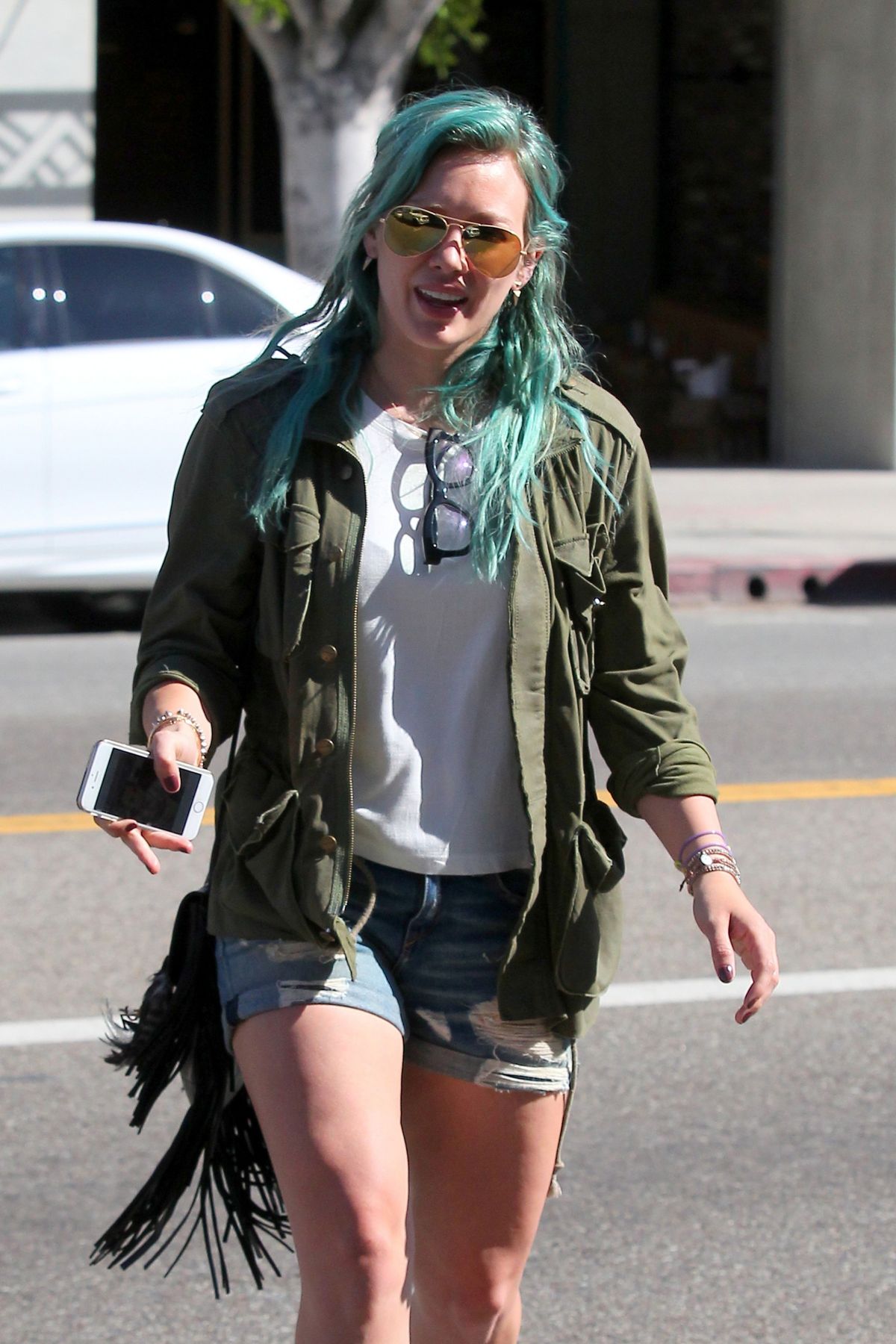 HILARY DUFF in Denim Shorts Out and About in Los Angeles 2603 HILARY DUFF in Denim Shorts Out and About in Los Angeles 2603