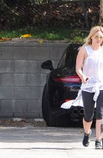 HILARY DUFF in Legging Out in Los Angeles 1703