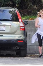 HILARY DUFF in Legging Out in Los Angeles 1703