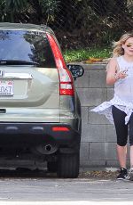 HILARY DUFF in Legging Out in Los Angeles 1703