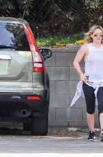 HILARY DUFF in Legging Out in Los Angeles 1703