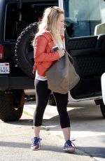 HILARY DUFF in Leggings Going to a Gym in West Hollywood 0303