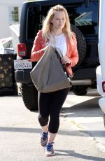 HILARY DUFF in Leggings Going to a Gym in West Hollywood 0303