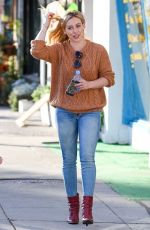 HILARY DUFF in Tight Jeans Out and About in Sherman Oaks