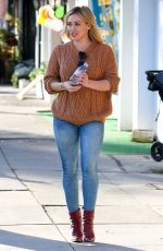 HILARY DUFF in Tight Jeans Out and About in Sherman Oaks
