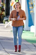 HILARY DUFF in Tight Jeans Out and About in Sherman Oaks