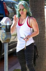 HILARY DUFF Leaves a Medical Spa in Studio City 2603