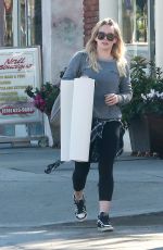 HILARY DUFF Leaves a Yoga Class in Los Angeles 0303