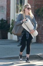 HILARY DUFF Leaves a Yoga Class in Los Angeles 0303