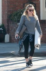 HILARY DUFF Leaves a Yoga Class in Los Angeles 0303