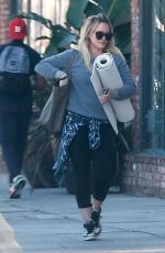 HILARY DUFF Leaves a Yoga Class in Los Angeles 0303