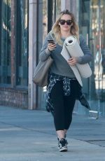 HILARY DUFF Leaves a Yoga Class in Los Angeles 0303