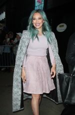 HILARY DUFF on he Set of Good Morning America in New York