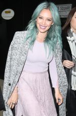 HILARY DUFF on he Set of Good Morning America in New York