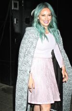 HILARY DUFF on he Set of Good Morning America in New York
