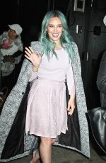 HILARY DUFF on he Set of Good Morning America in New York