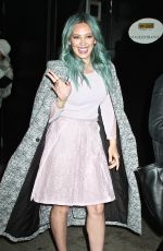HILARY DUFF on he Set of Good Morning America in New York