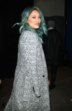 HILARY DUFF on he Set of Good Morning America in New York