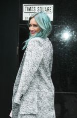HILARY DUFF on he Set of Good Morning America in New York